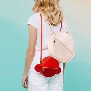 Bando red circle sidekick bag